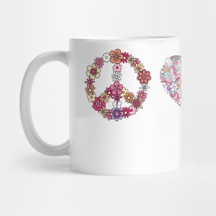 Peace, Love, Kitty Cat Mug